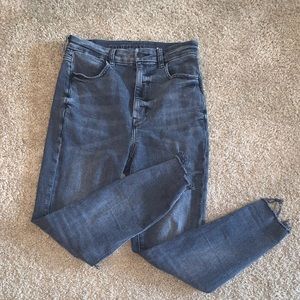 Faded black/grey distressed jeans (american eagle)